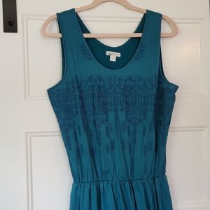 Embroidered Maxi Dress